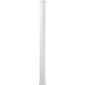 6 x 8' Endura-Aluminum Craftsman Style Column, Square Shaft (Load-Bearing 20,000 lbs), Non-Tapered, Gloss White Finish w/ Capital & Base