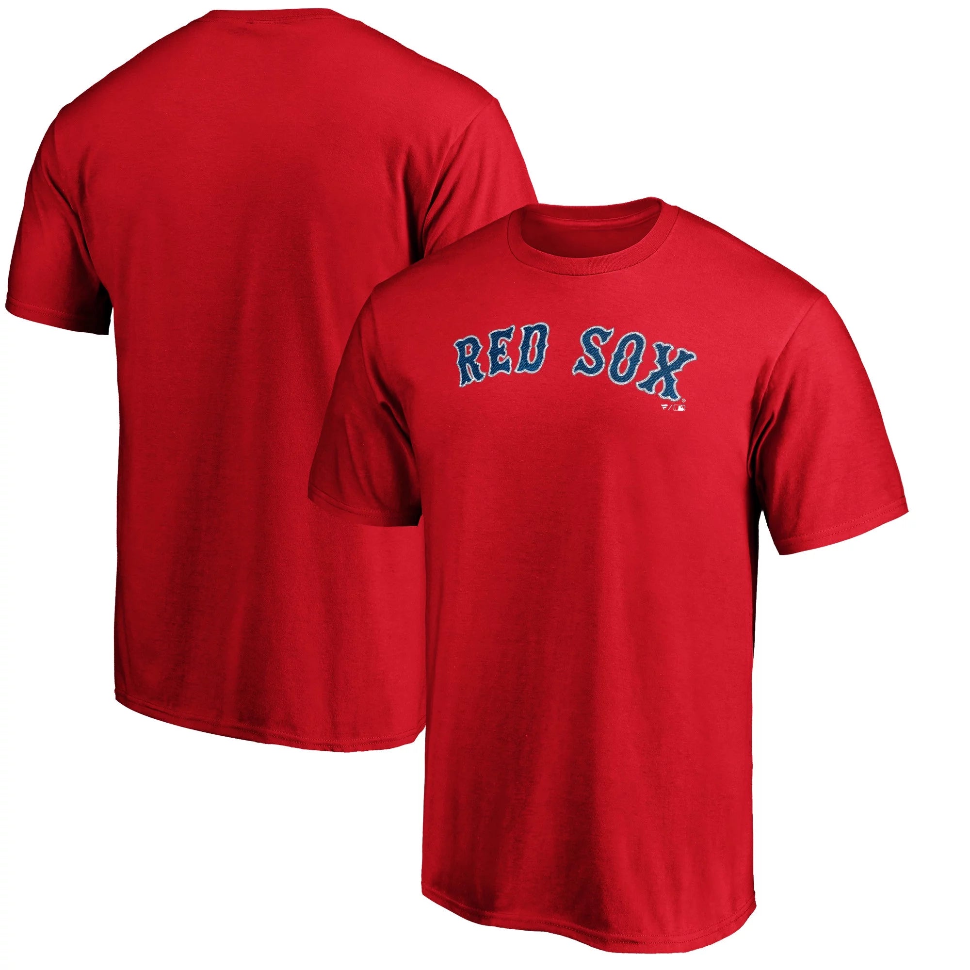 Men's Fanatics Branded Red Boston Red Sox Official Team Wordmark T-Shirt