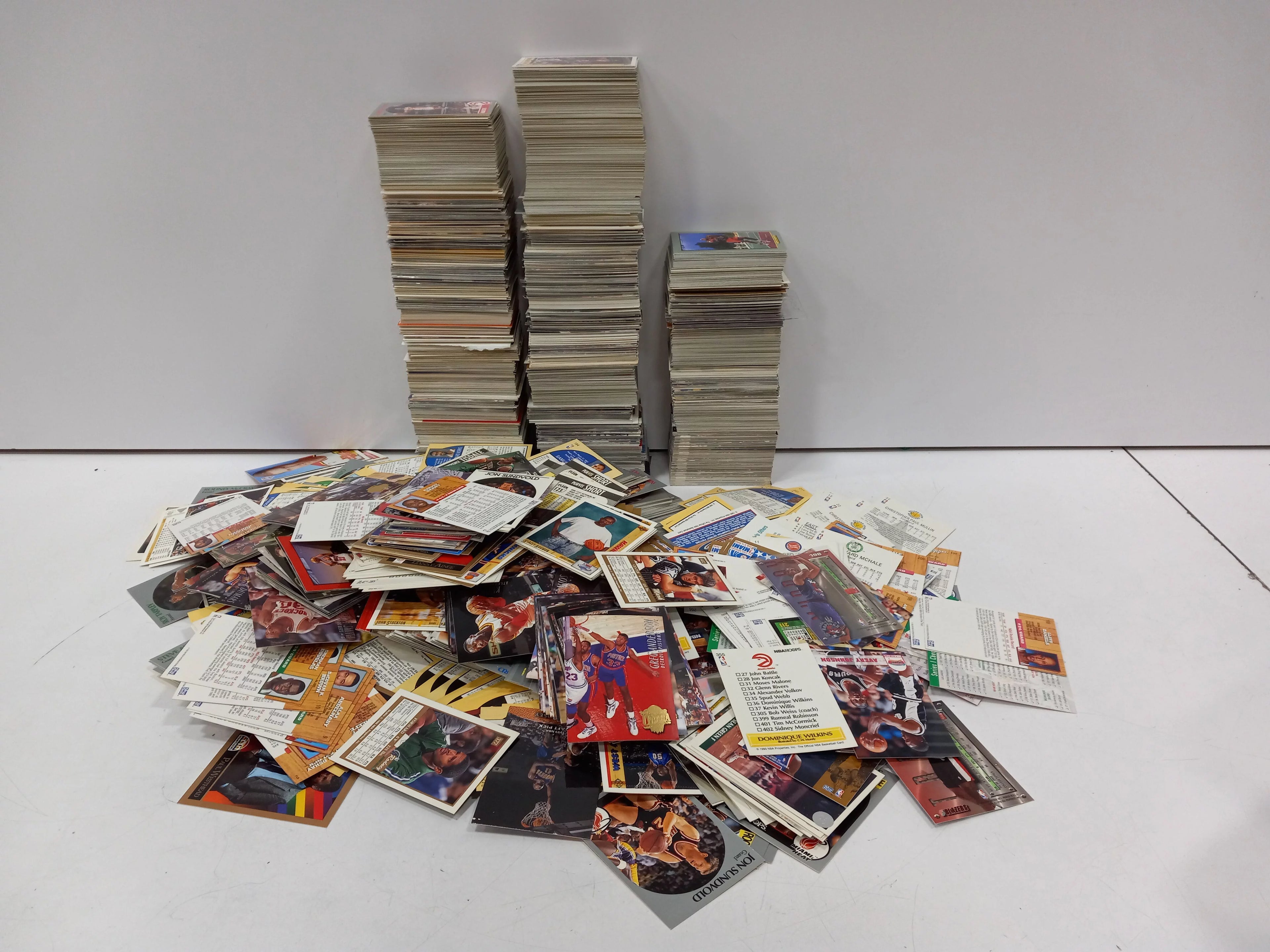 500 NBA Basketball Trading Cards with Jordan and Shaq Brands like Topps & Skybox