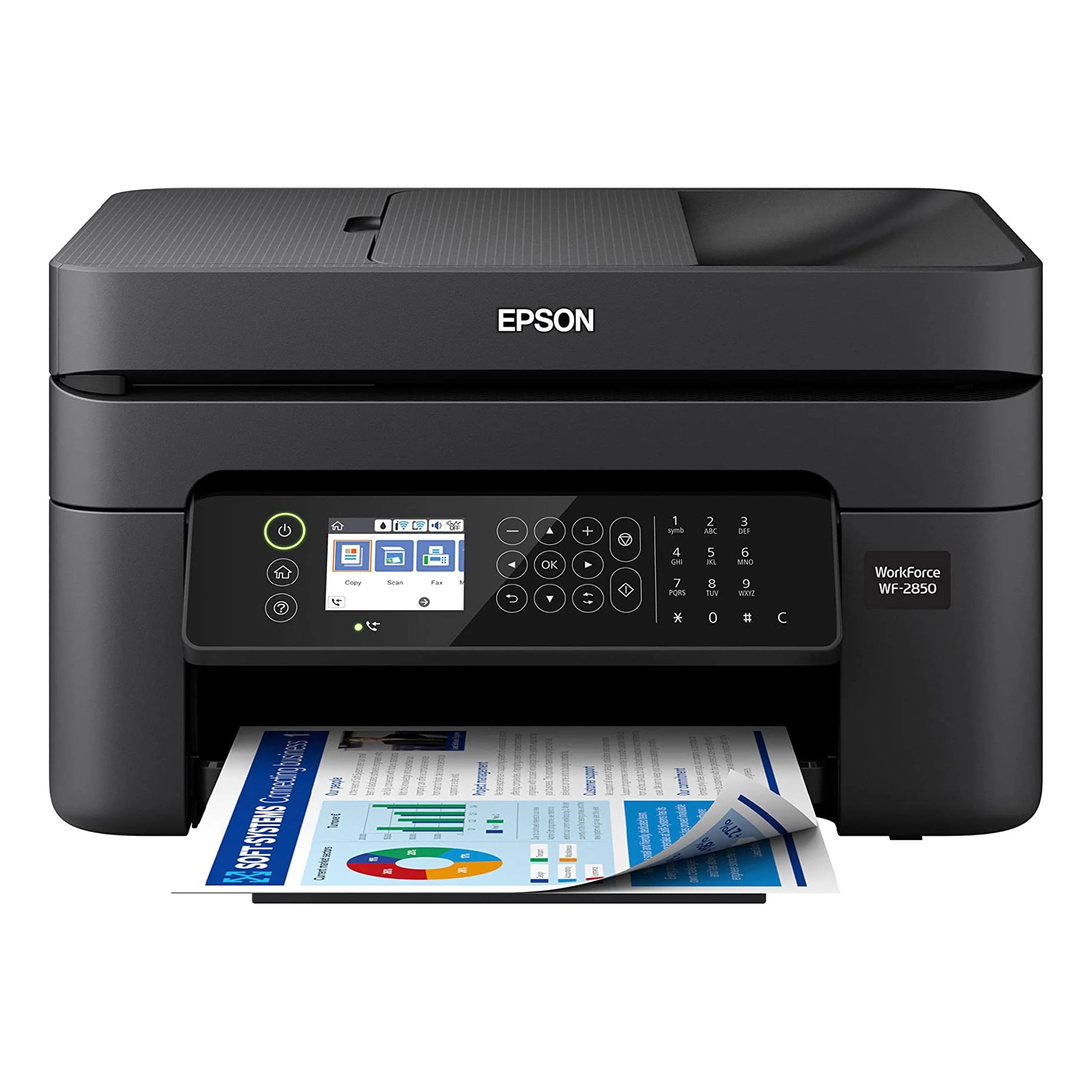 Epson Workforce WF-2850 Wireless All-in-One Printer with Scan, Copy, Fax