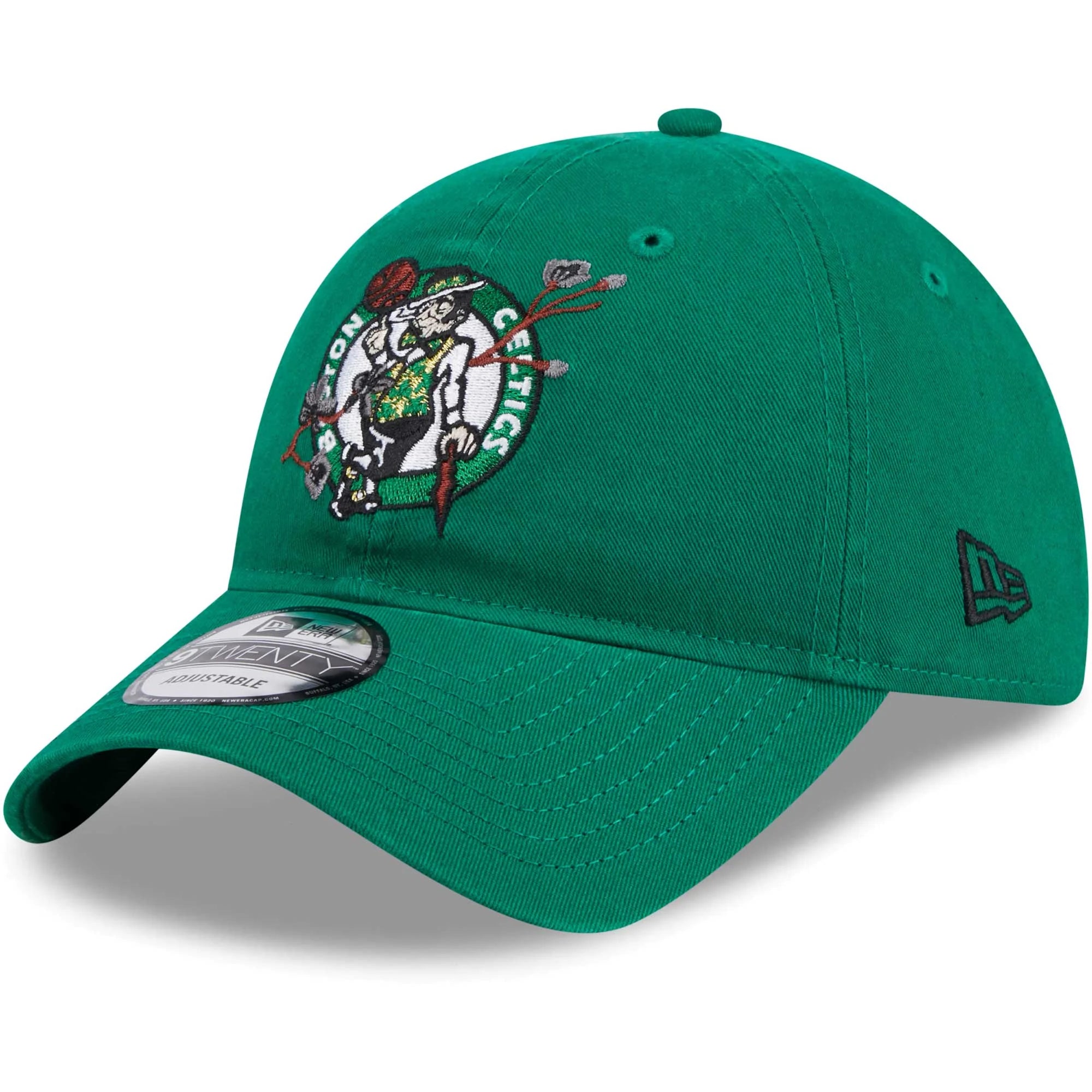 Women's New Era Kelly Green Boston Celtics Game Day Bloom Branch 9TWENTY Adjustable Hat - OSFA