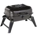 CoSoTower 14 Portable Charcoal Grill, Tabletop Small BBQ Grill for Outdoor Cooking, Camping, Tailgating, Enamel Coated, Vent, Folding Legs, Black