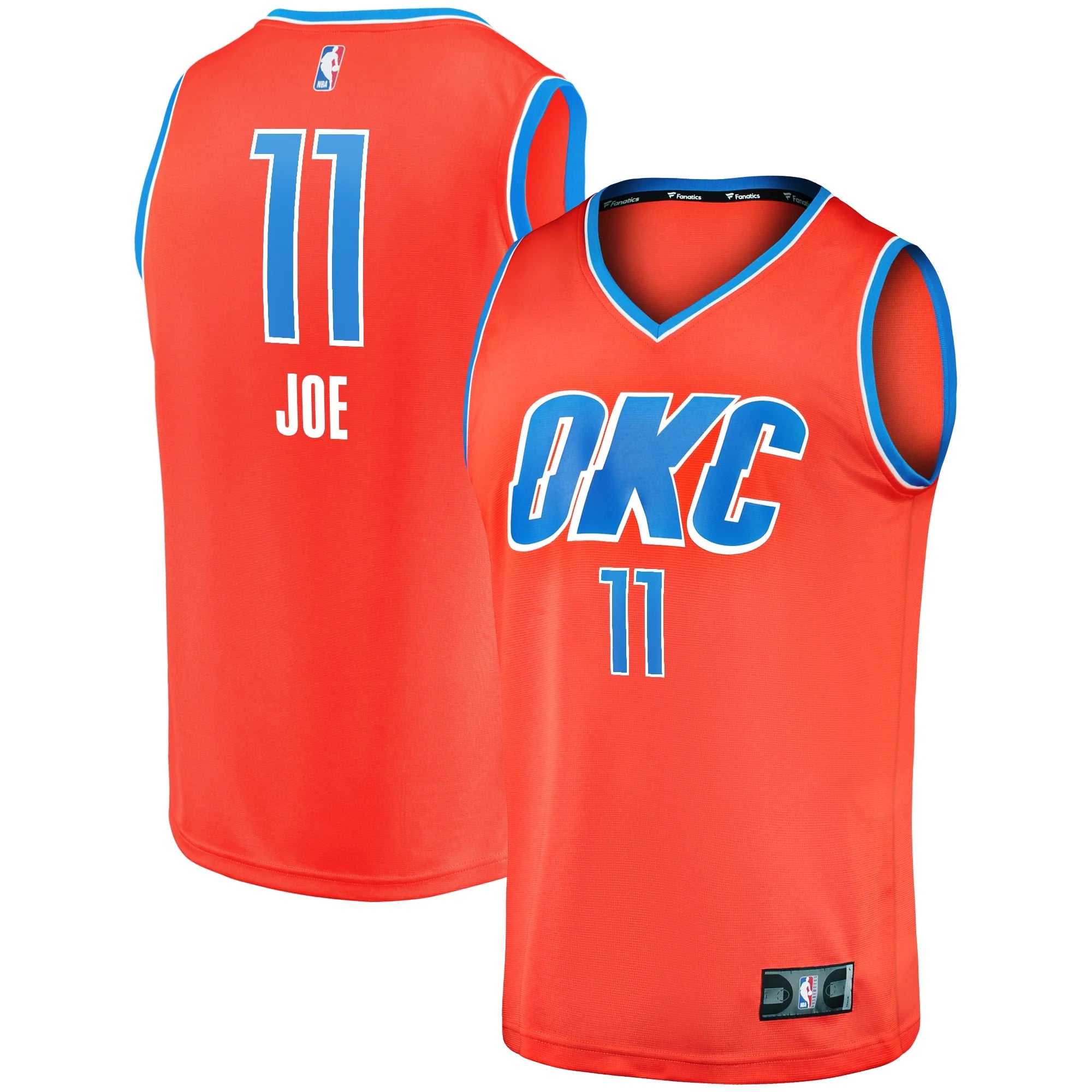 Youth Fanatics Branded Isaiah Joe Orange Oklahoma City Thunder Fast Break Replica Player Jersey - Statement Edition
