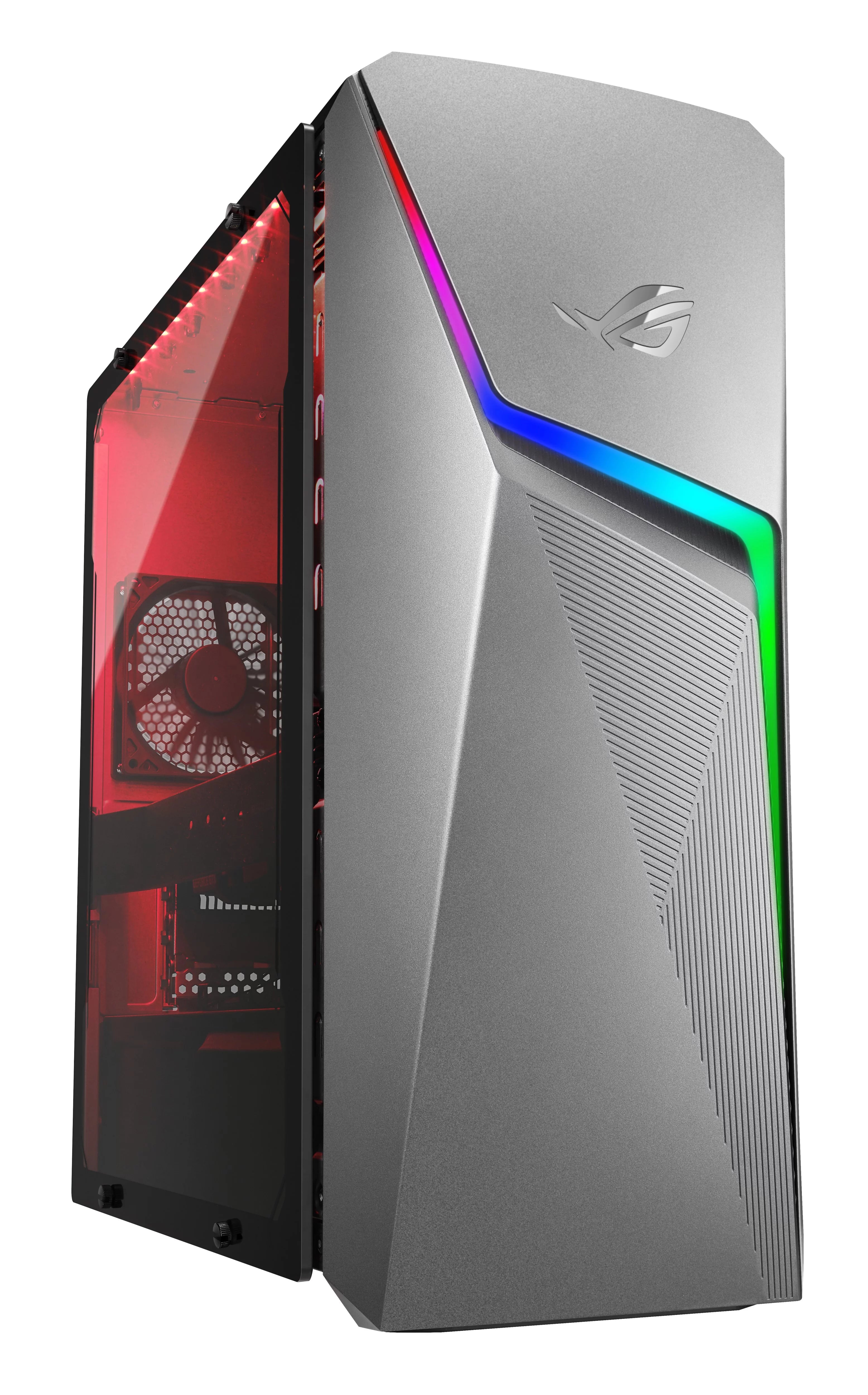ASUS ROG Strix GL10 Gaming Desktop, AMD Ryzen 5-3600X, NVIDIA GeForce GTX 1660TI, 8GB DDR4 RAM, 256GB PCIe SSD, Gray, Windows 10 Home, G10DK-WH563
