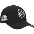 Men's Mitchell & Ness Black Boston Celtics Panda Adjustable Hat - OSFA