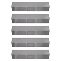 5-Pack BBQ Grill Heat Shield Plate Tent Replacement Parts for Brinkmann 810-4535-S - Compatible Barbeque Stainless Steel Flame Tamer, Guard, Deflector, Flavorizer Bar, Vaporizer Bar, Burner Cover 15