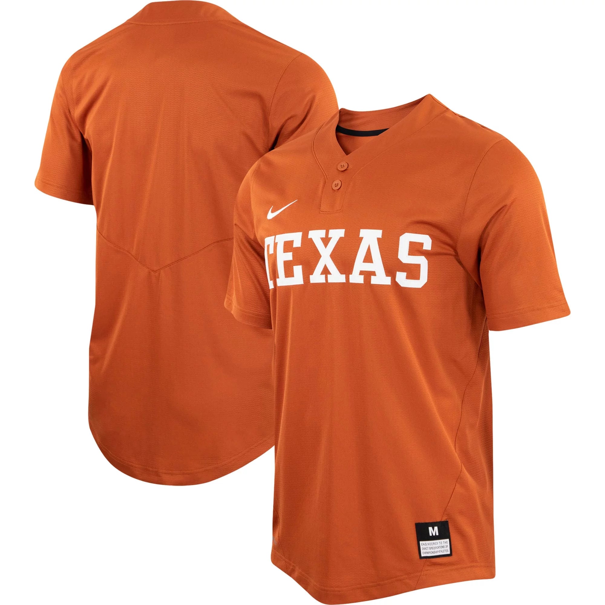 Unisex Nike Texas Orange Texas Longhorns Two-Button Replica Softball Jersey