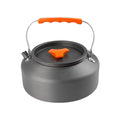 Camping Water Kettle Water Boiler Lightweight Kitchenware Anti Scald Handle Tea Kettle Teapot Coffee Pot for Fishing Kitchen Travel Outdoor 1.6L 17.5x7.6cm