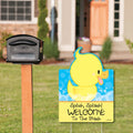 Big Dot of Happiness Ducky Duck - Party Decorations - Birthday Party or Baby Shower Welcome Yard Sign