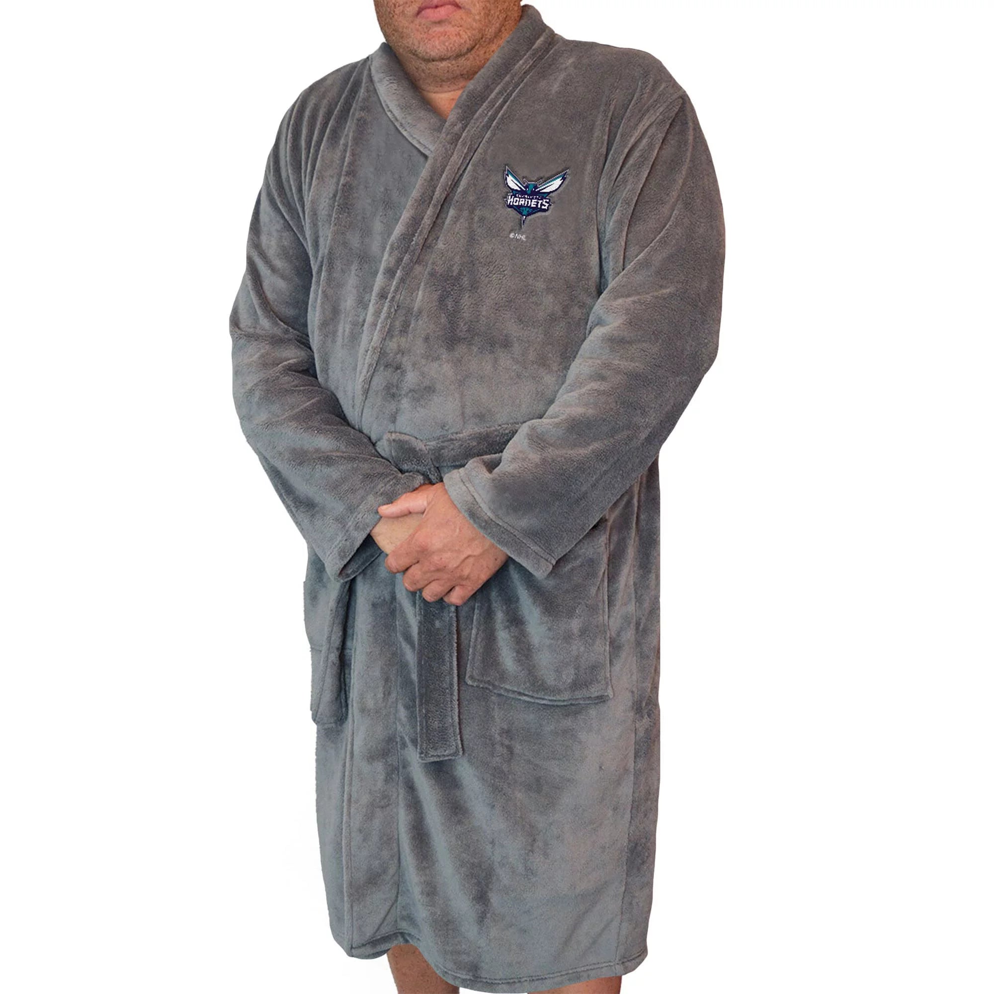 Men's ISlide Gray Charlotte Hornets Boss Robe