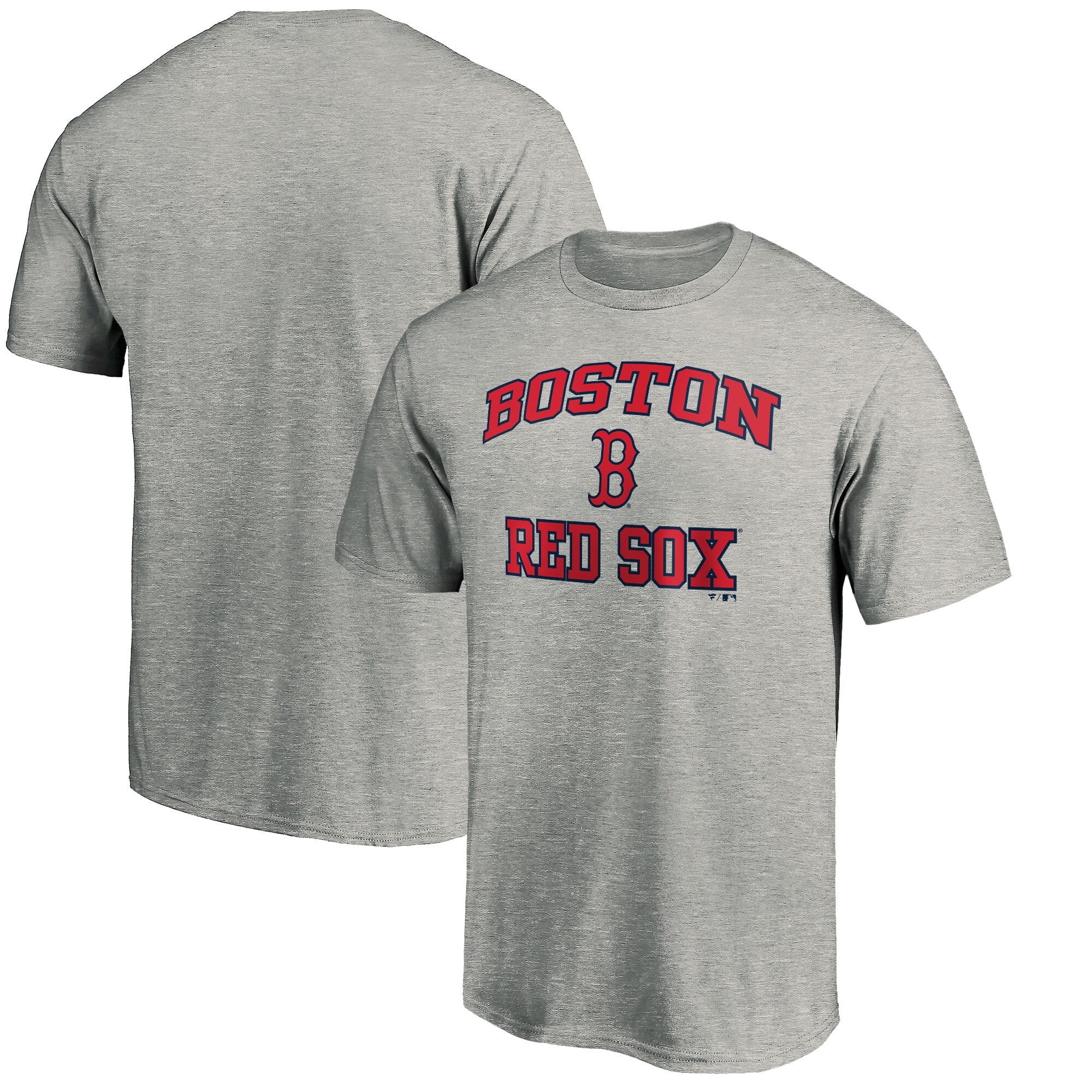 Men's Fanatics Branded Heather Gray Boston Red Sox Heart & Soul T-Shirt