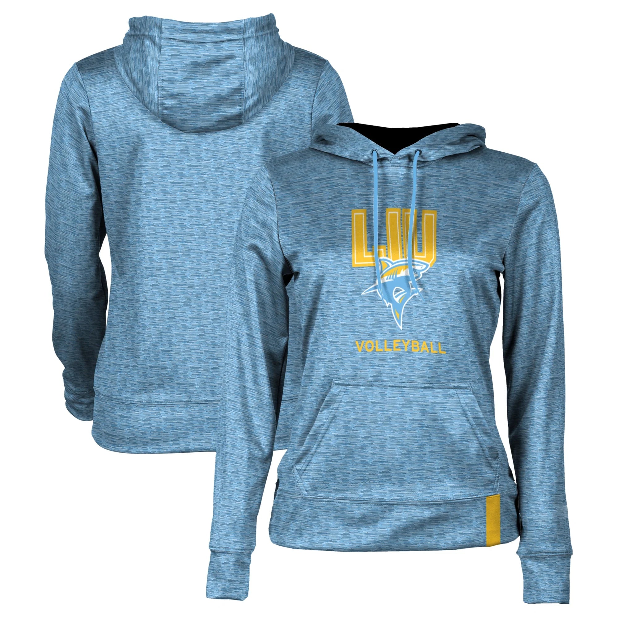 Women's Light Blue LIU Sharks Volleyball Pullover Hoodie