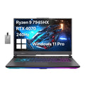 ASUS ROG Strix G17 Gaming Laptop, 17.3 240Hz QHD Display Laptop, AMD Ryzen 9 7945HX, 32GB DDR5 RAM, 2TB PCIe SSD, NVIDIA GeForce RTX 4070, 720p Camera, WiFi 6E, Win 11 Pro, Hotface 32GB USB Card