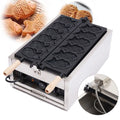 Commercial Electric Fish Shaped Taiyaki Waffle Waflera Making Maker Machine Commercial Taiyaki Fish Shaped Waffle Maker Nonstick Electric Taiyaki Machine 6 Holes Electric Fish Waffle Maker