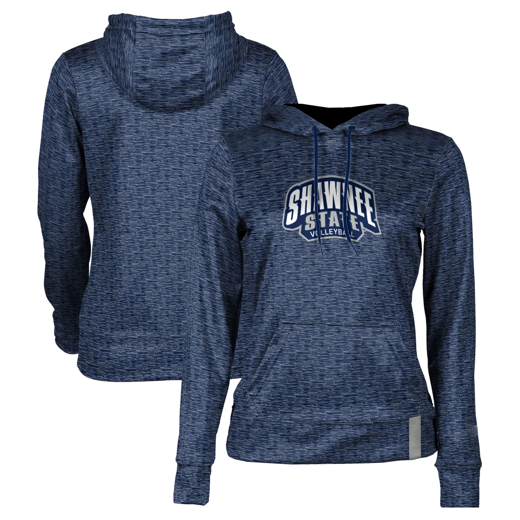 Women's Navy Shawnee State Bears Volleyball Pullover Hoodie
