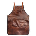 Lightweight Leather Apron with Cross Back Straps Suitable for Barbers and Blacksmiths