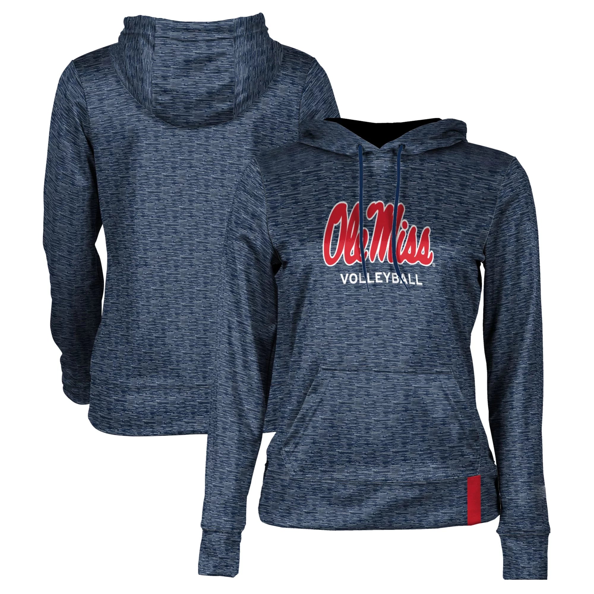 Women's Navy Ole Miss Rebels Volleyball Pullover Hoodie