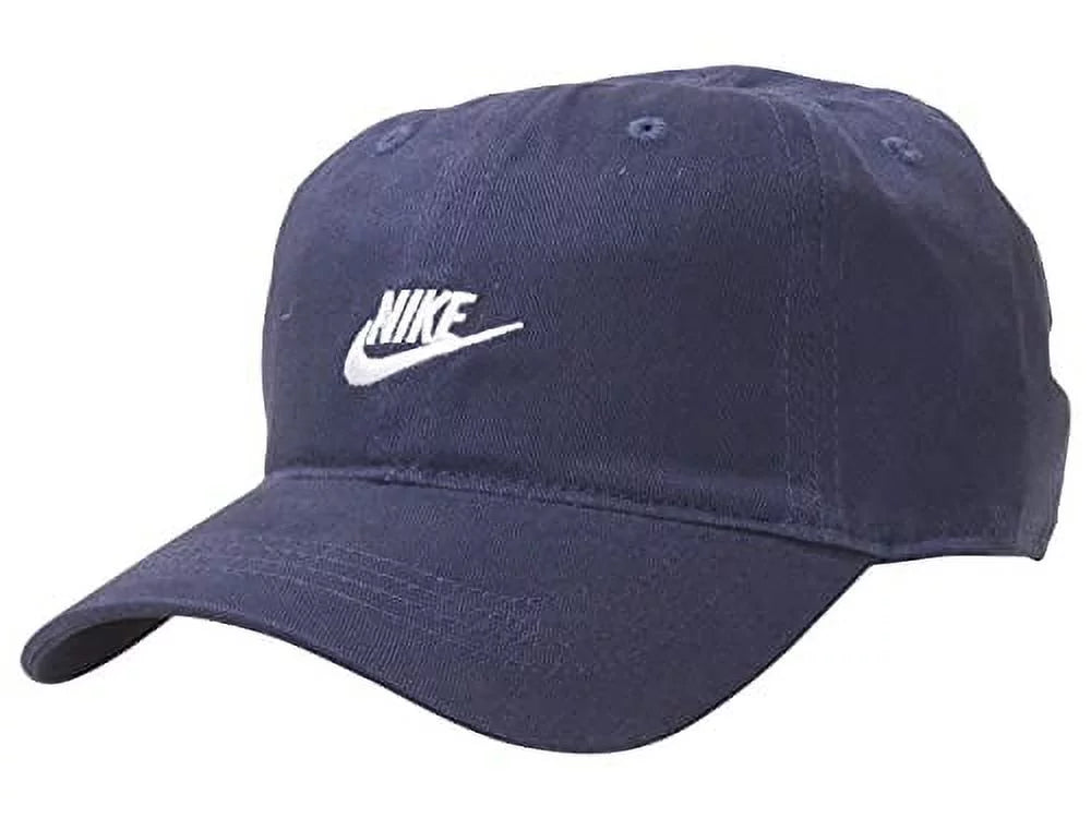 Nike Little Kid's Swoosh Baseball Cap Strapback Obsidian Sz: 4/7 8A2902-695