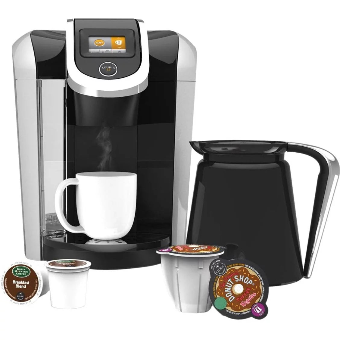 Keurig 2.0 K460 Brewing System with 42 K-Cup Packs & 4 K-Carafe Packs