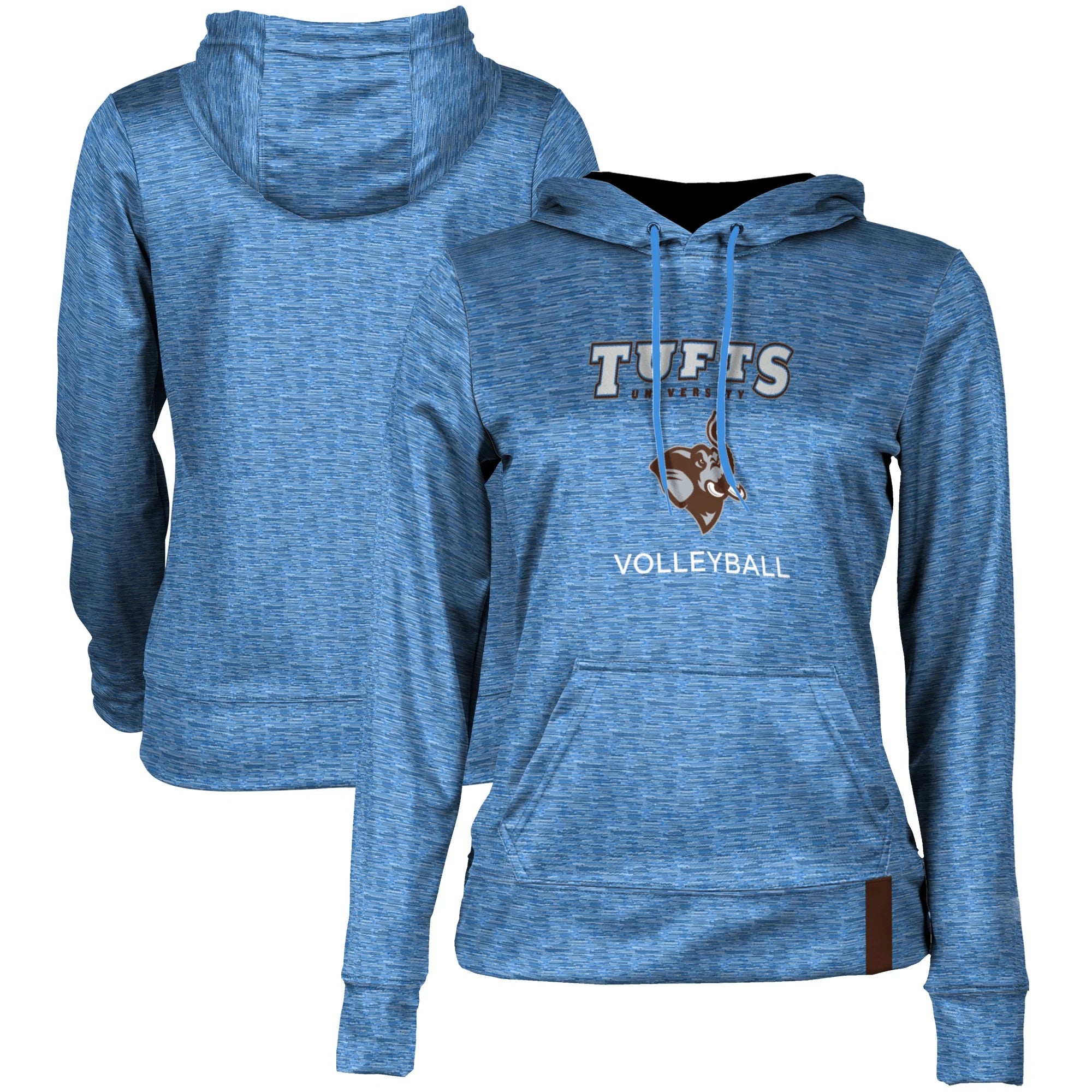 Women's ProSphere  Blue Tufts University Jumbos Volleyball Name Drop Pullover Hoodie