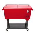 80Qt Red Box Black Square Foot Tube With Drain Pipe Freezer Incubator Red N/A