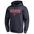 Men's Fanatics Branded Navy Ole Miss Rebels True Sport Volleyball Pullover Hoodie