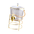 DOMELAY Beverage Dispenser Beverage Dispenser Fruit Teapot Bucket with Stand and Lid for clear