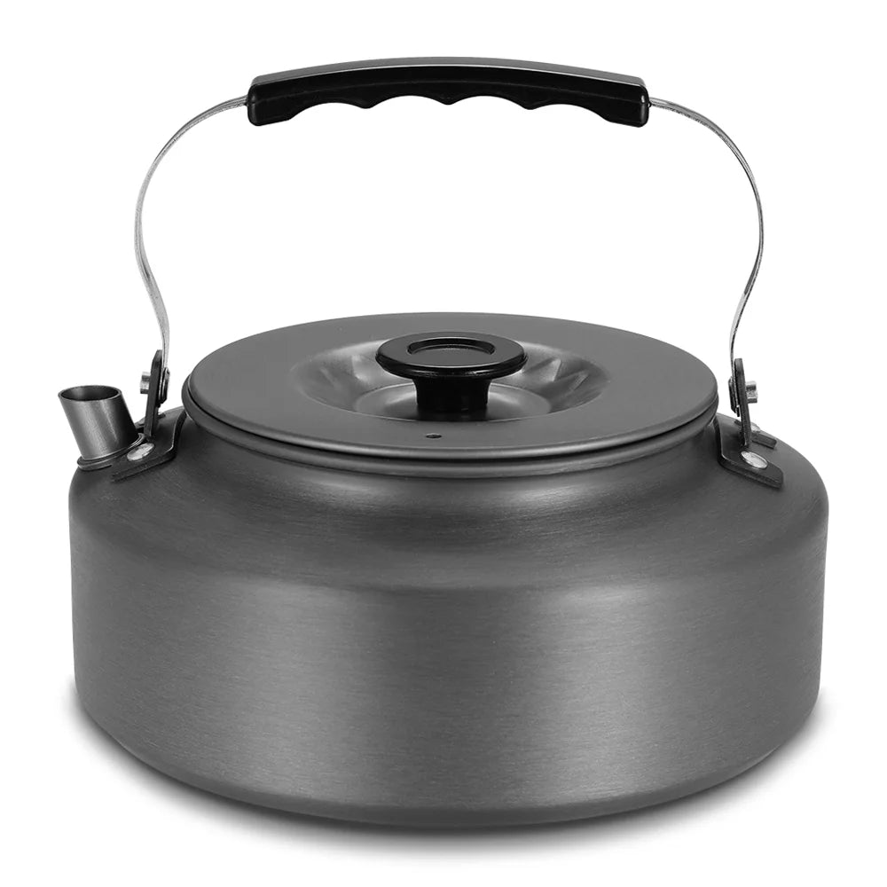 ametoys 1.6L Portable Kettle Pot Teapot Coffee Pot Indoor Aluminum Alloy Tea Kettle Outdoor Camping Hiking Picnic Pot