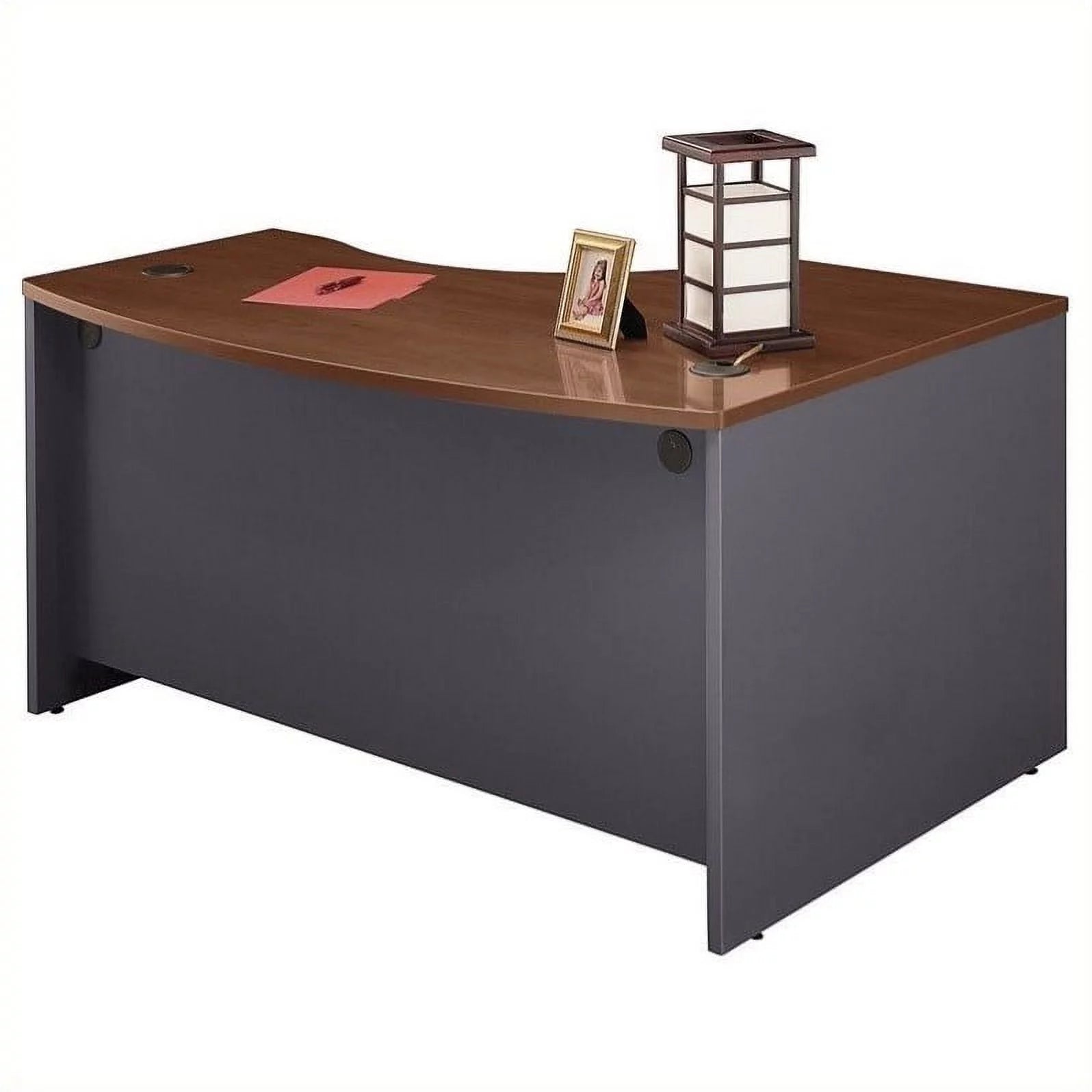 Scranton & Co 60W x 43D LH L Bow Desk Shell in Hansen Cherry