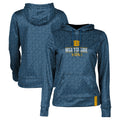 Women's Blue Beloit College Buccaneers Volleyball Pullover Hoodie