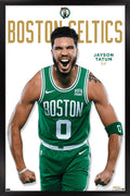 NBA Boston Celtics - Jayson Tatum Feature Series 23 Wall Poster, 22.375 x 34 Framed