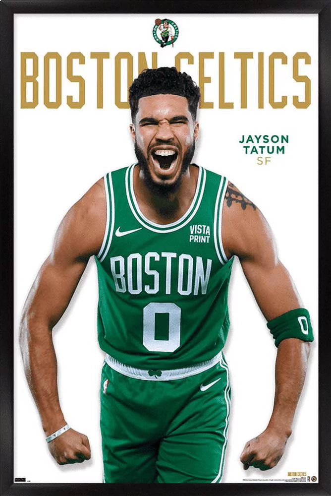 NBA Boston Celtics - Jayson Tatum Feature Series 23 Wall Poster, 22.375 x 34 Framed