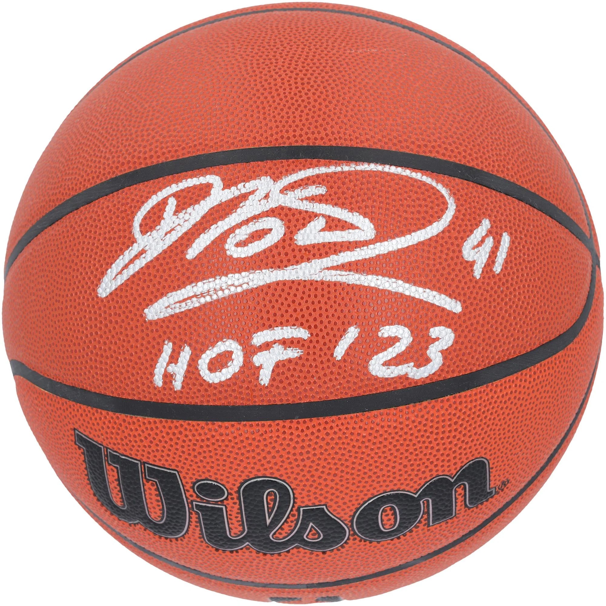 Dirk Nowitzki Dallas Mavericks Autographed Wilson Authentic Series Indoor/Outdoor Basketball with HOF 2023 Inscription - Fanatics Authentic Certified