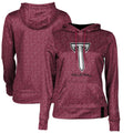 Women's Cardinal Troy University Trojans Volleyball Pullover Hoodie