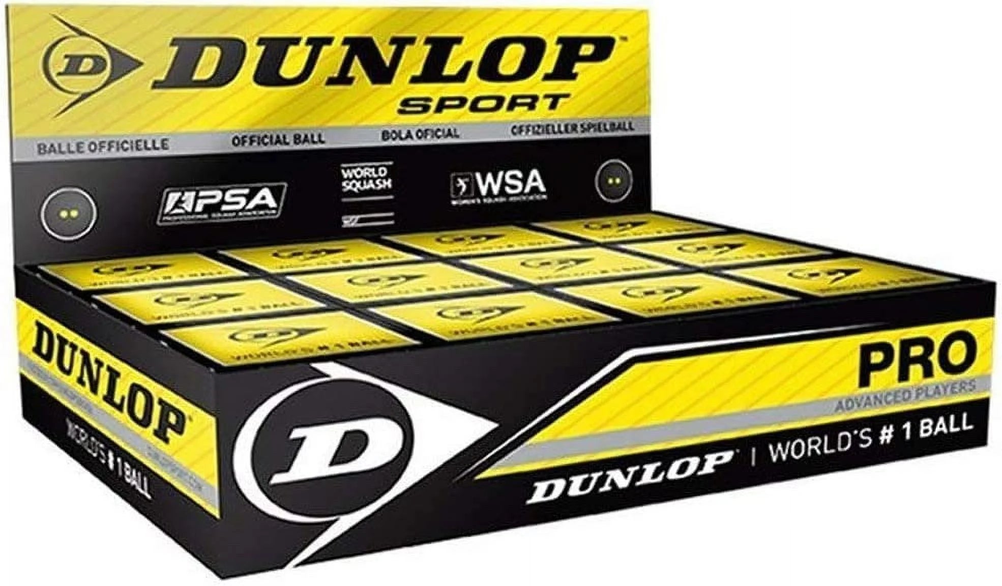 Dunlop Sports Pro XX Squash Ball - 12 Balls
