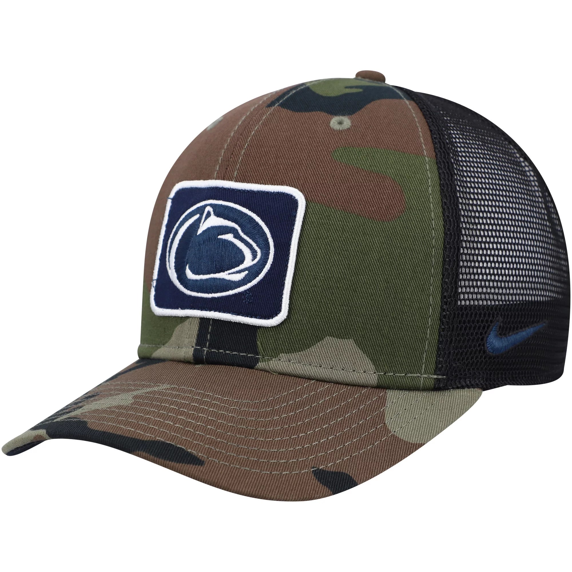 Men's Nike Camo/Black Penn State Nittany Lions Classic99 Trucker Snapback Hat - OSFA