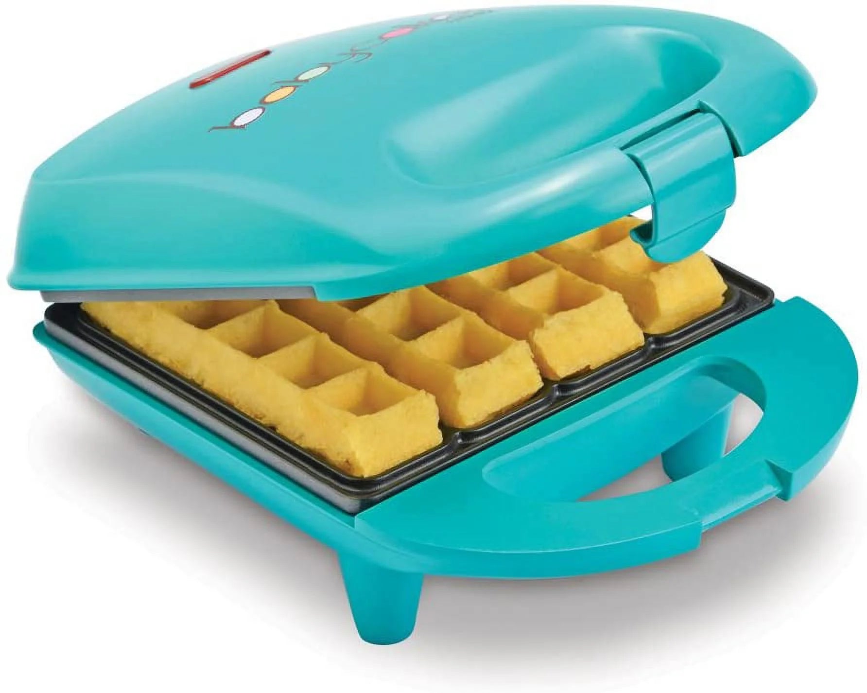 Mini Waffle Stick Maker By Select Brands - Mini Waffle Stick Maker For Breakfast - Features Non-Stick Coating & Non-Skid Feet - Mini Waffle Stick Iron For Kitchen Appliances - 4 Waffles