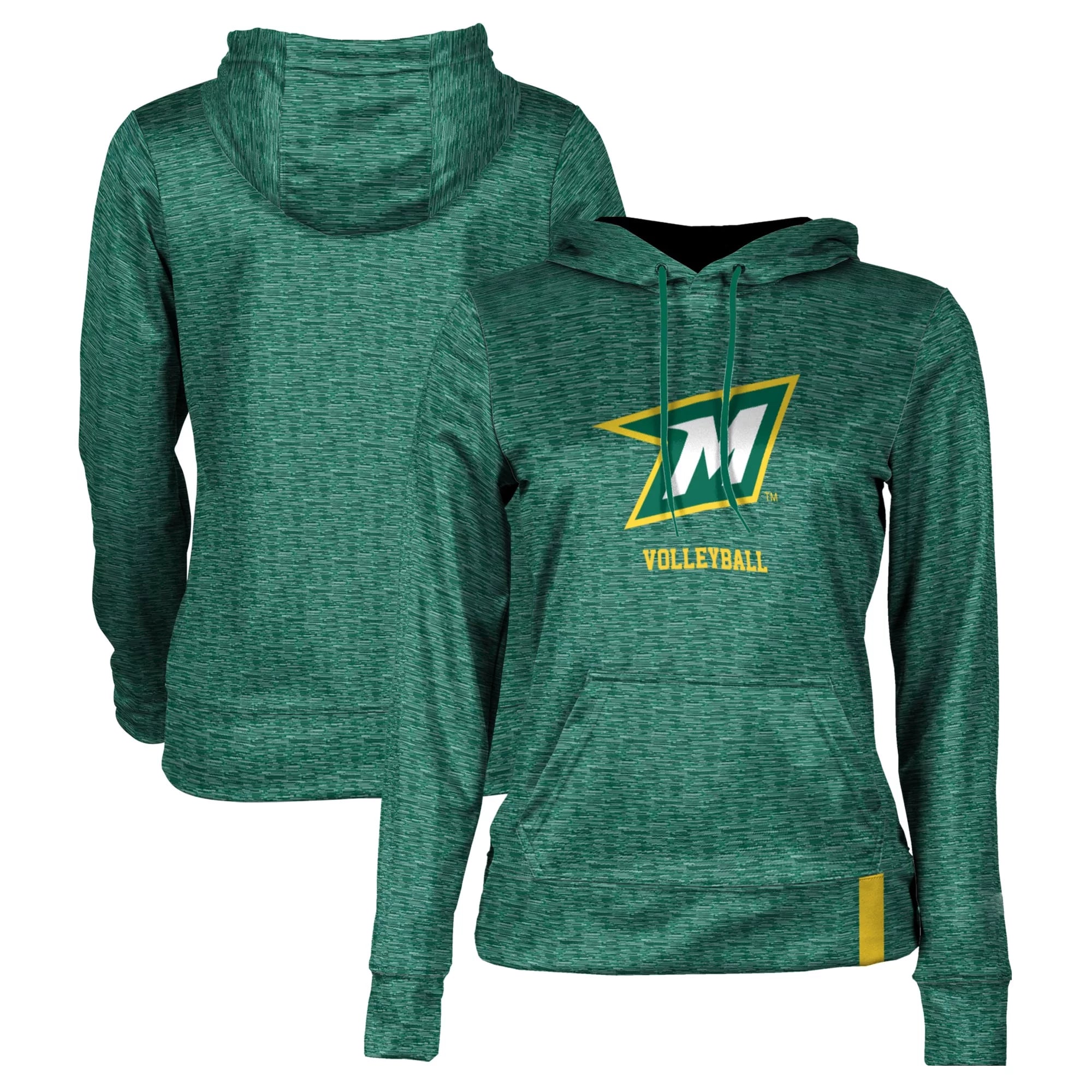 Women's Green McDaniel Green Terror Volleyball Pullover Hoodie