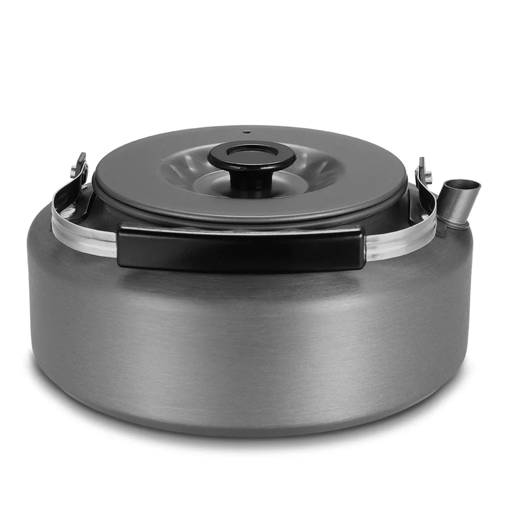 Meterk 1.6L Portable Water Kettle Water Pot Teapot Coffee Pot Indoor Aluminum Alloy Tea Kettle Outdoor Camping Hiking Picnic Pot