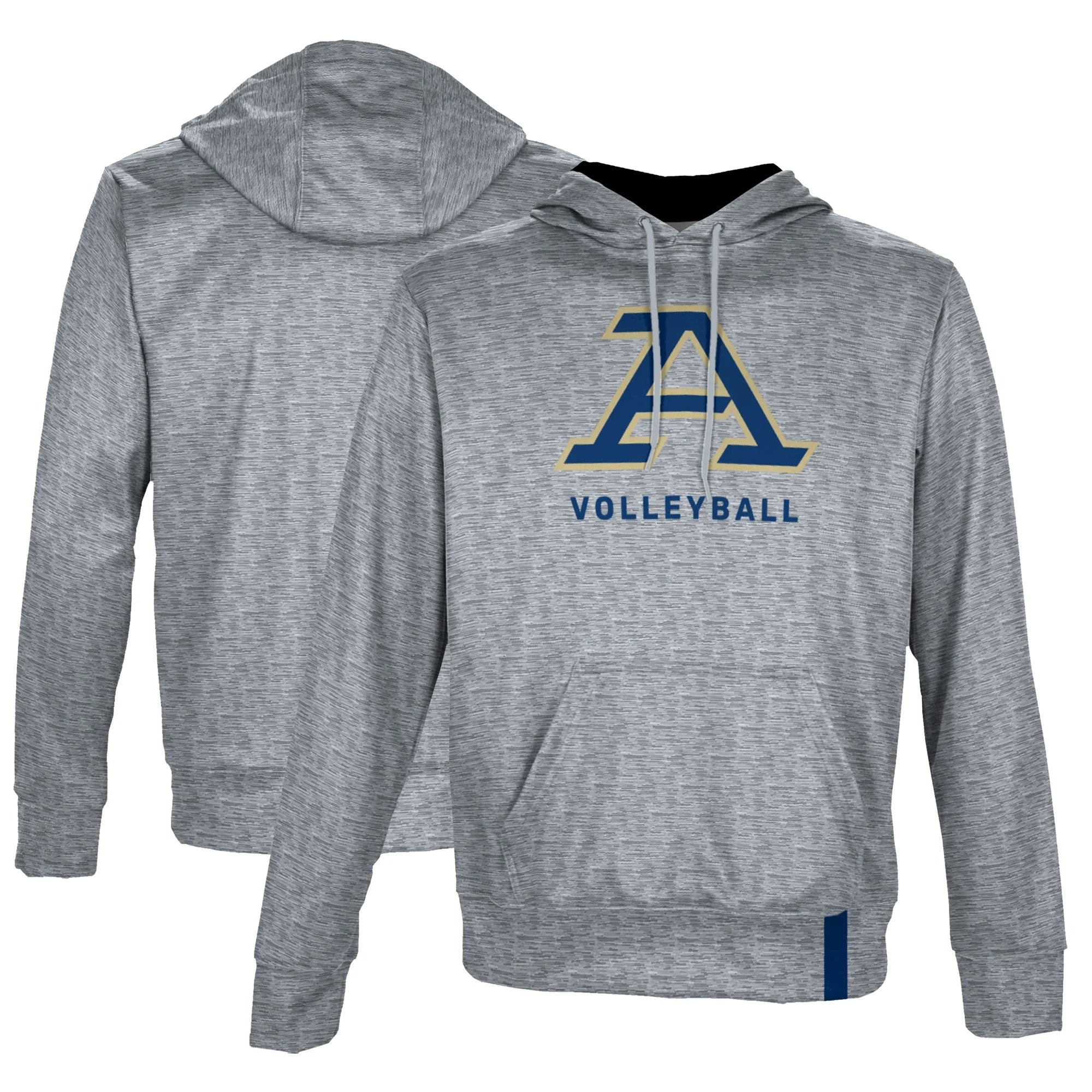 Men's ProSphere Gray Akron Zips Volleyball Logo Pullover Hoodie