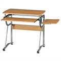 Kingfisher Lane Wood Comptuer Desk in Cherry