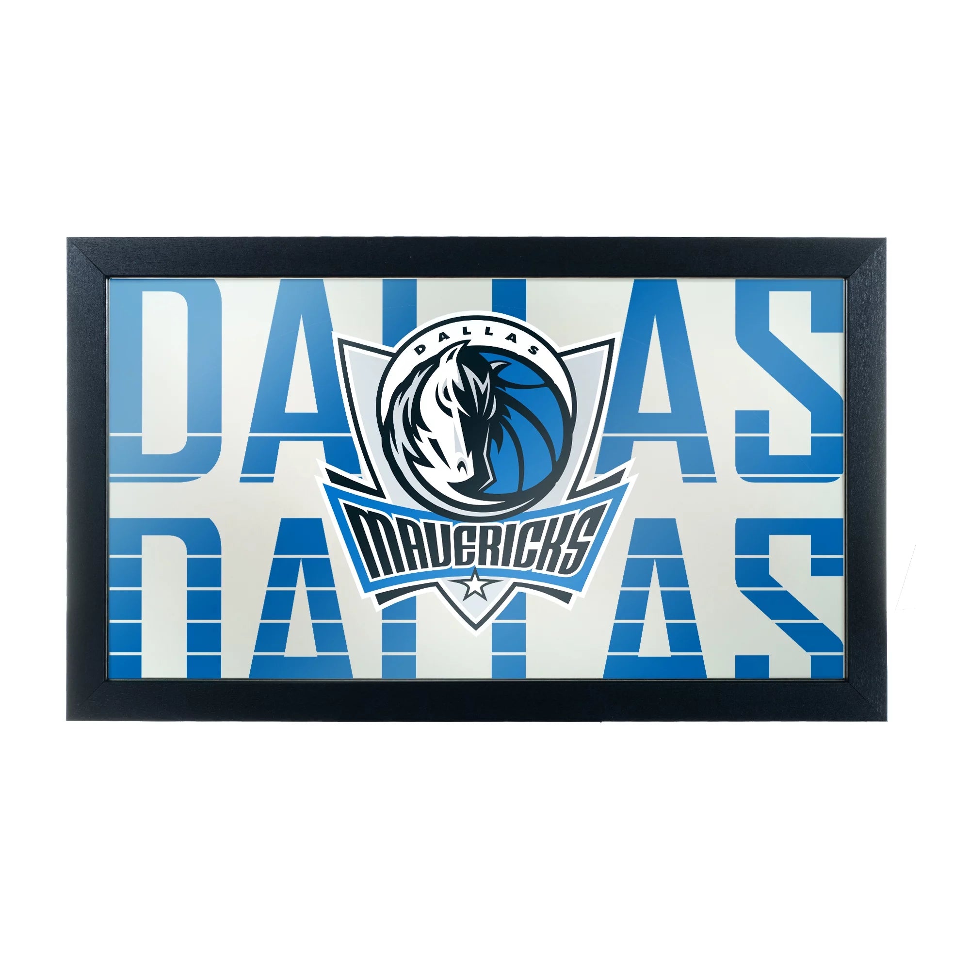 NBA Framed Logo Mirror - City - Dallas Mavericks
