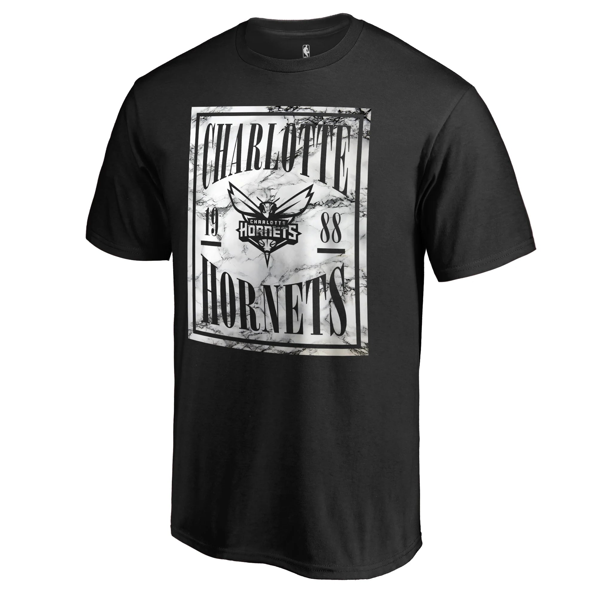 Men's Fanatics Branded Black Charlotte Hornets Court Vision T-Shirt