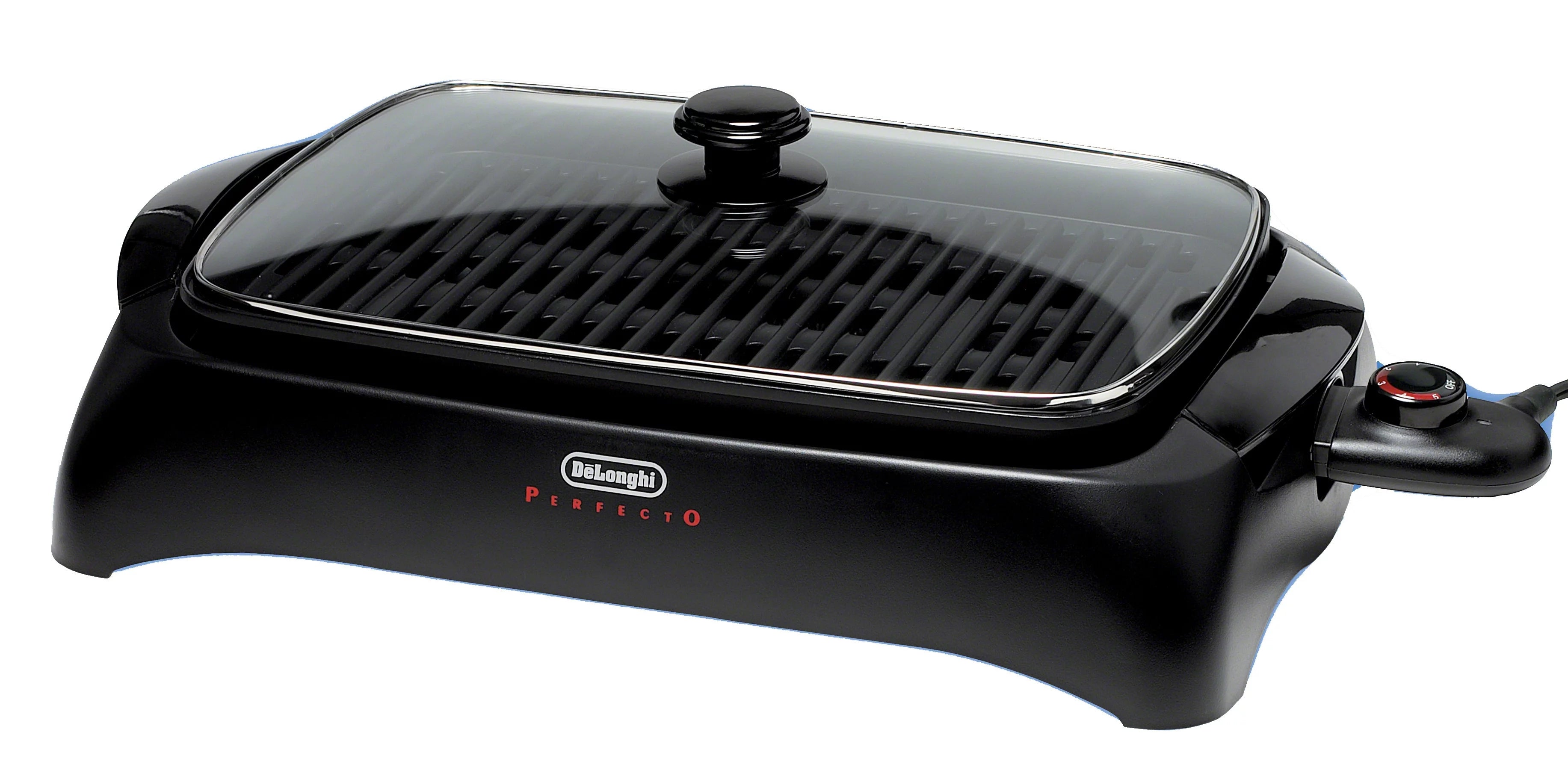 De'Longhi Healthy Indoor Grill with Die-Cast Aluminum Non-Stick Cooking Surface