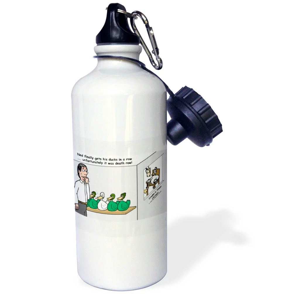 Ducks in a Row - Death Row 21 oz Sports Water Bottle wb-2946-1