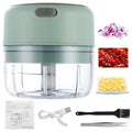 Electric Mini Garlic Grinder, 100ML Portable Veggie Chopper, 1200mAh USB Garlic Mincer with Cleaning Brush & Tweezers, Wireless Small Food Processor for Ginger Chili Fruits Vegetables