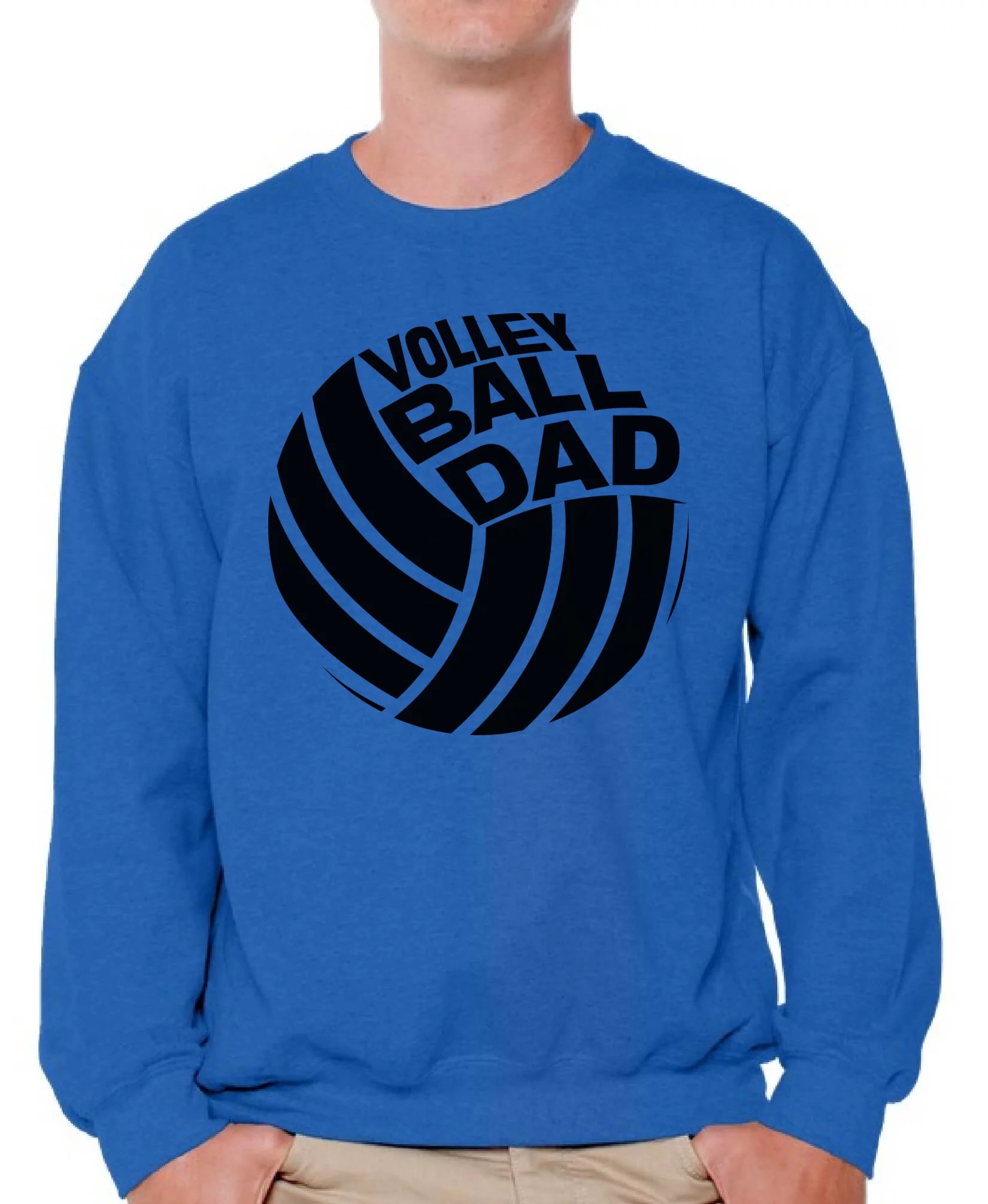 Awkward Styles Men's Volleyball Dad Graphic Sweatshirt Tops Sport Dad Father`s Day Gift Idea