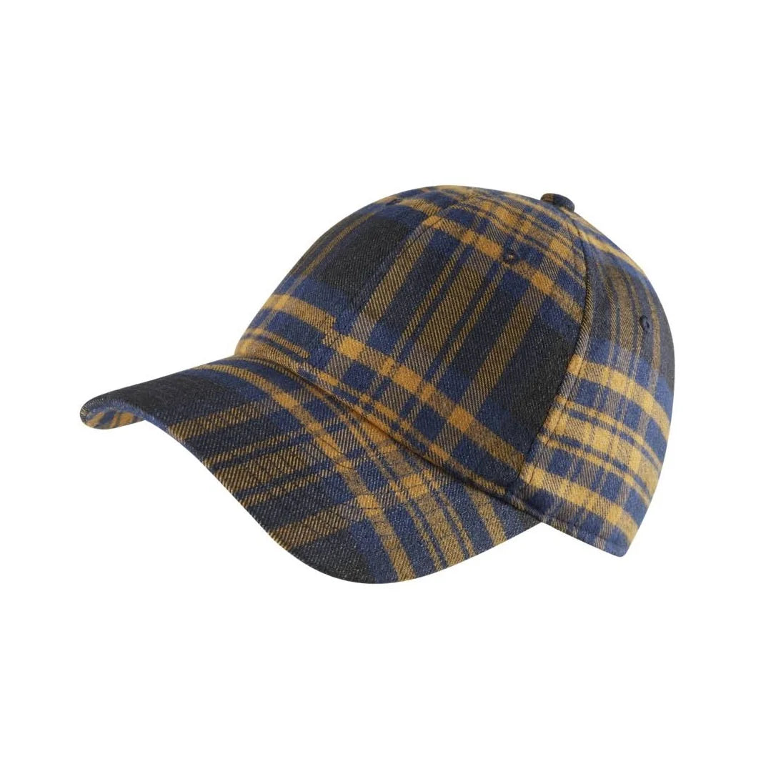 Nike Men's Heritage86 Flannel Adjustable Hat (Midnight Navy/Yellow, One Size)