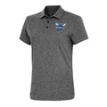 Women's Antigua  Heather Black Charlotte Hornets Motivated Polo