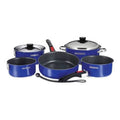 Magma Nestable 10 Piece Induction Non-Stick Enamel Finish Cookware Set - Cobalt Blue Magma Nestable 10 Piece Induction Non-Stick Enamel Finish Cookware Set - Cobalt Blue